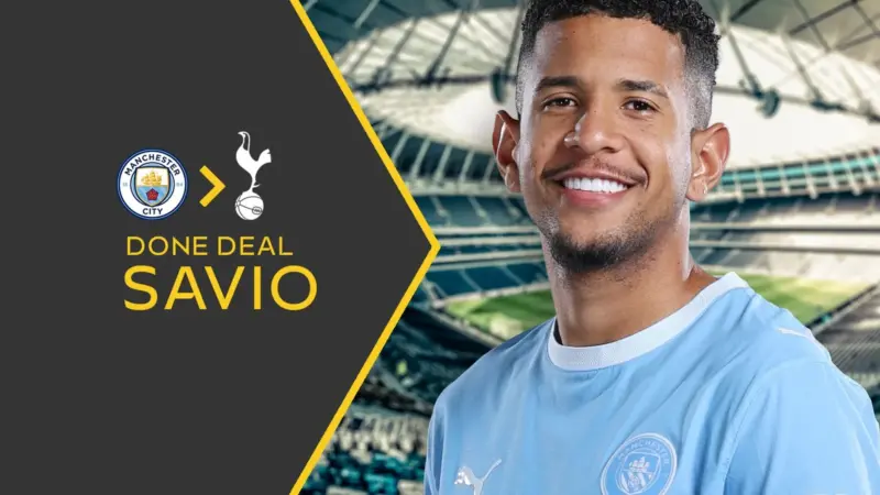Tottenham completes Sávio signing from Manchester City image 1